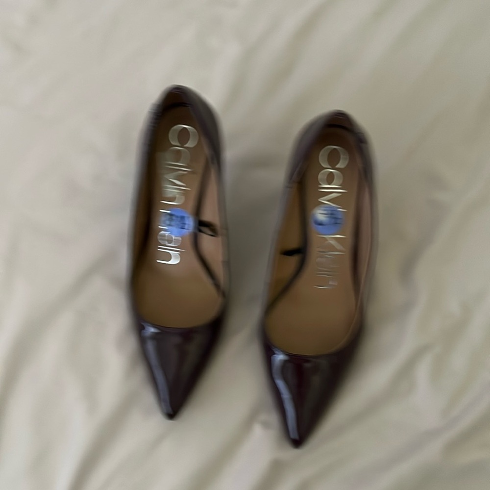 NWT CK Patent Heels